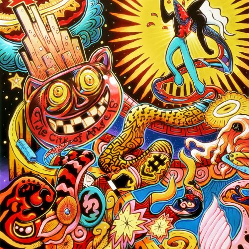 Andrew Colunga; Coming into Los Angeles; Acrylic