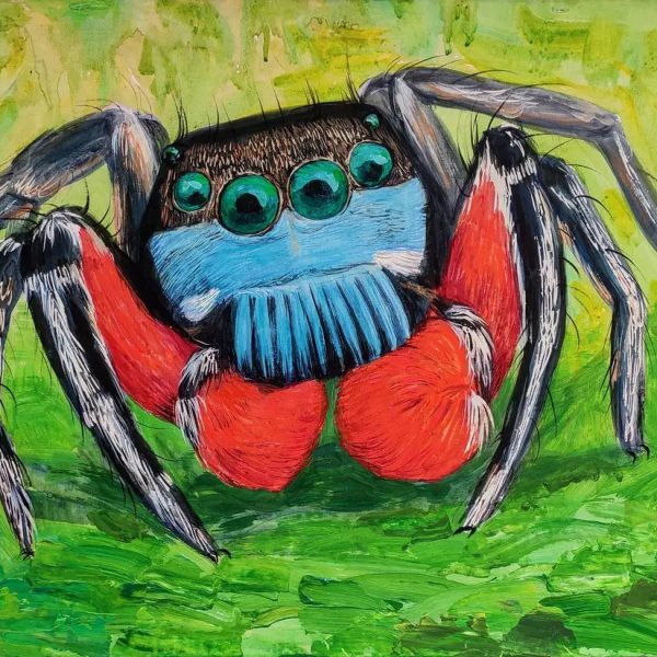 Irina Yushmanova EndorphineArt_Spider_Acrylic