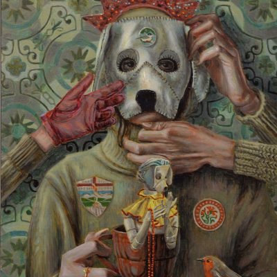 Roland Becerra - See and Hear - Acrylic on Panel - rolandbecerra.com