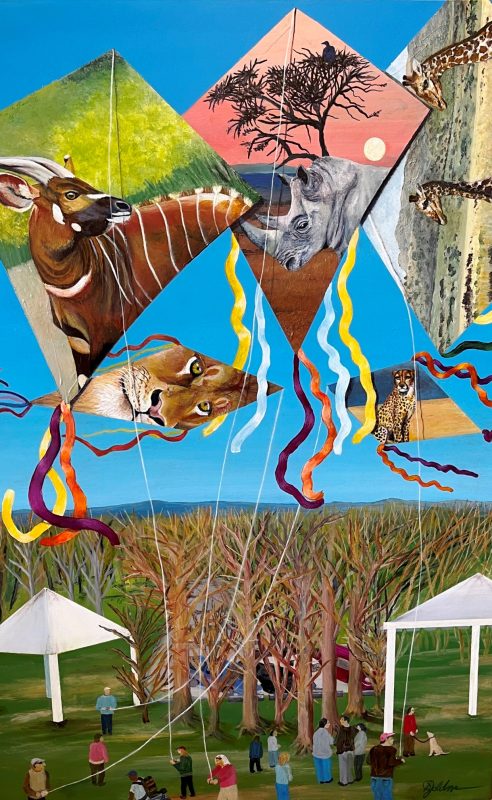 Kite Flyers On Safari
36 x 24
