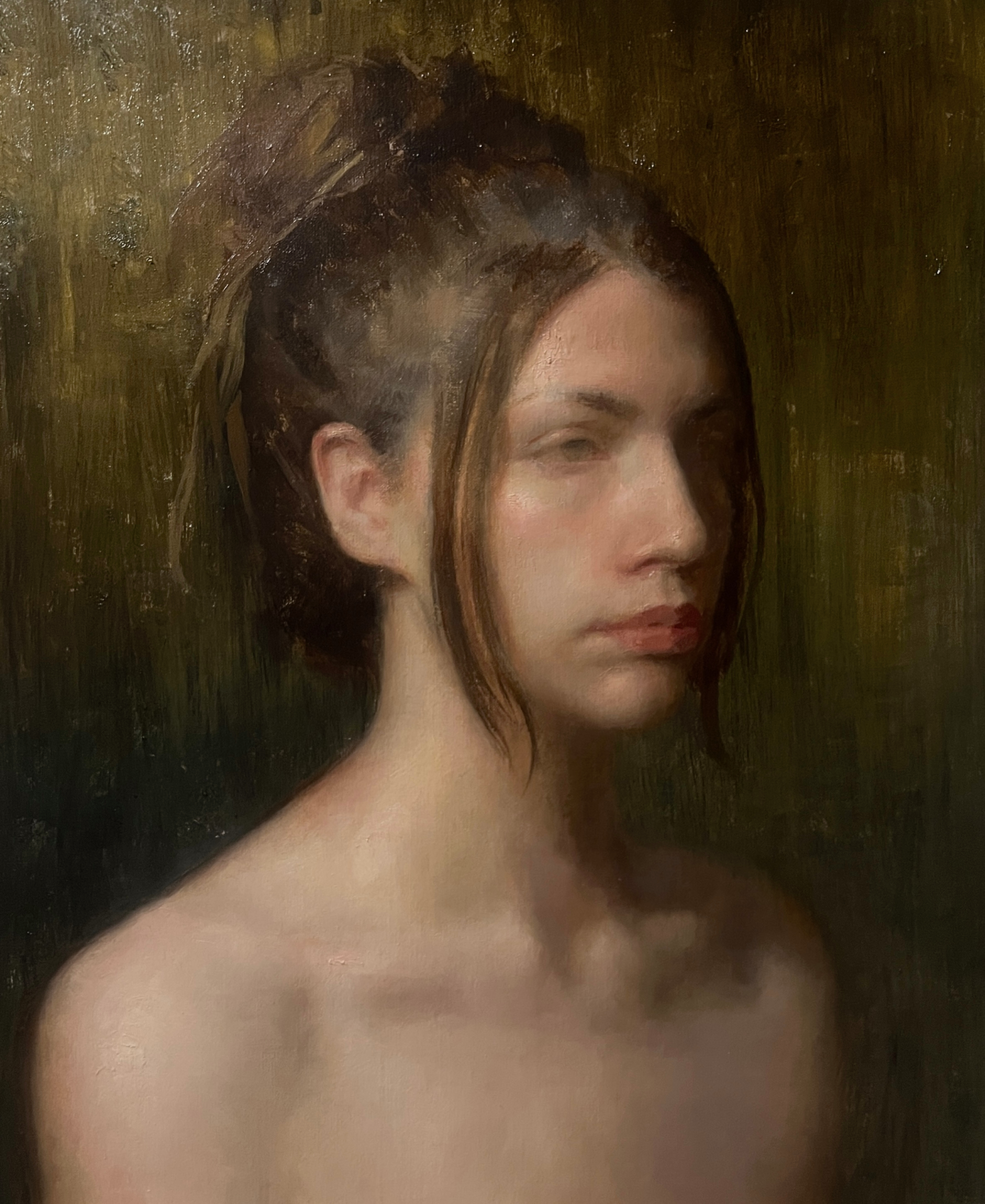 Sydney Harris - Self portrait in green