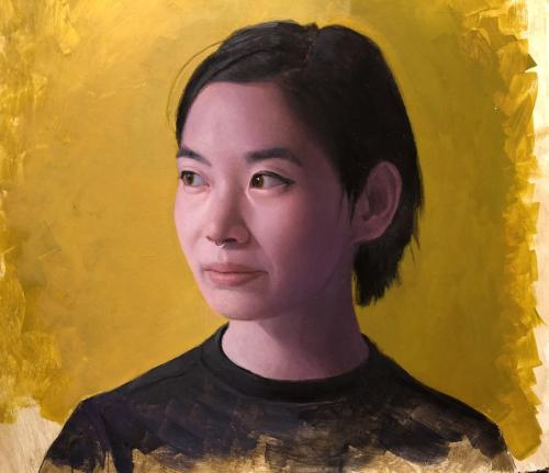 Michael Drolet - 8 Liwen Gold - Oil on panel - 11 x 12 - $800