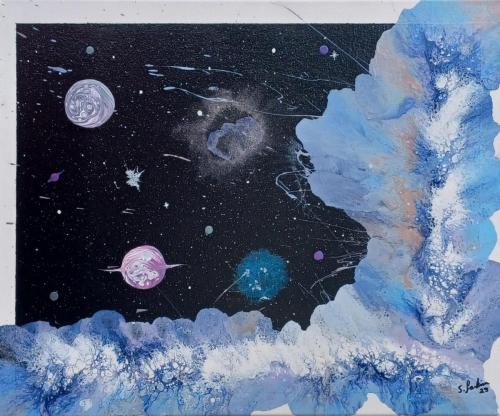 Sarajane Larkin - Space Chaos - Acrylic on canvas - 130.00